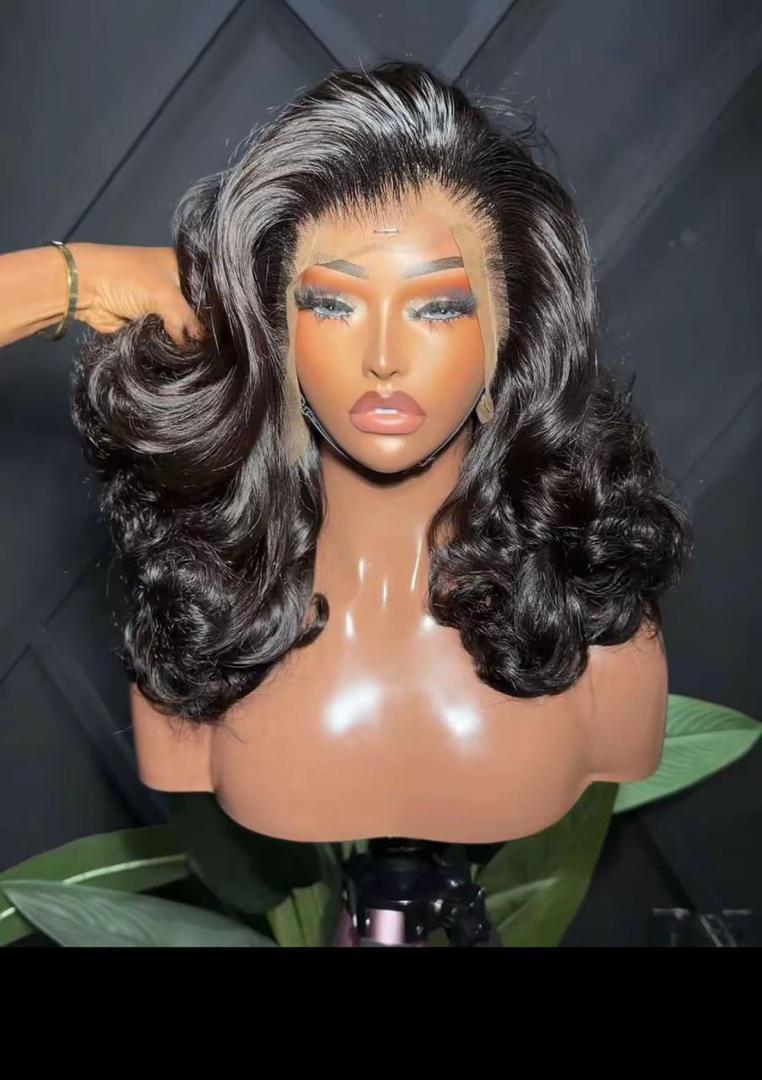 Sdd wavy luxury human hair wig