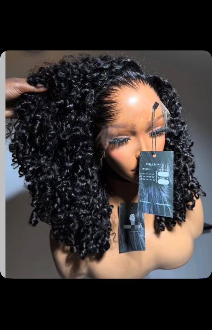 frontal pixie luxury human hair wig